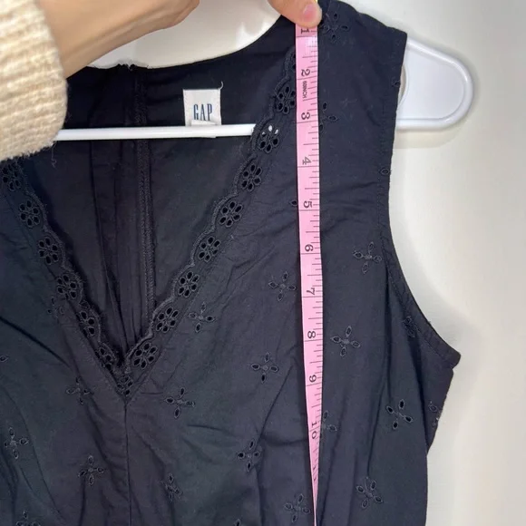 GAP Eyelet Embroidered Midi Dress Petite Size 4 - Picture 11 of 11